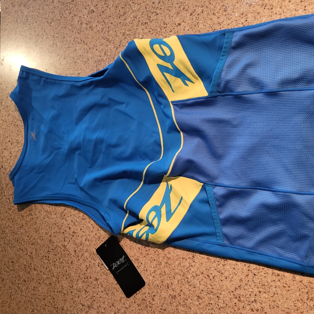 Zoot Blue and Yellow Triathlon Suit